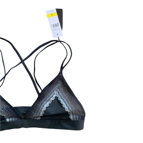 NWT Josie Natori Pewter Grey Lace Strappy Bralette - Picture 3 of 6